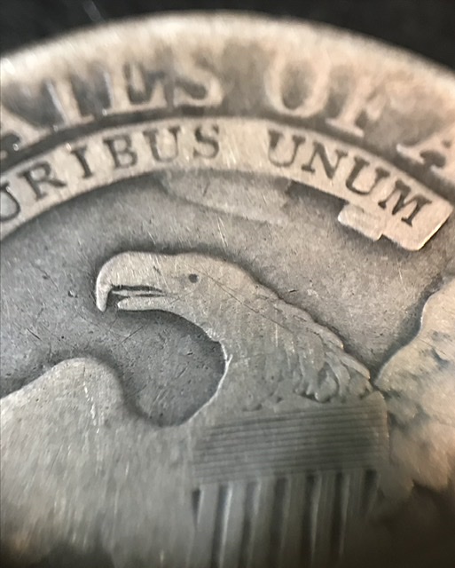 Capped-Bust-Half-Dollar-With-Strange-Die-Mark.-What-May-Have-Caused-This?